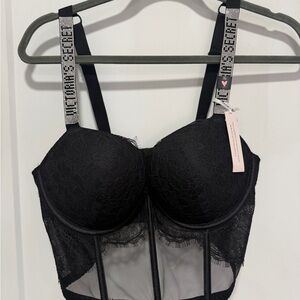 Victoria's Secret Black Lace Bustier